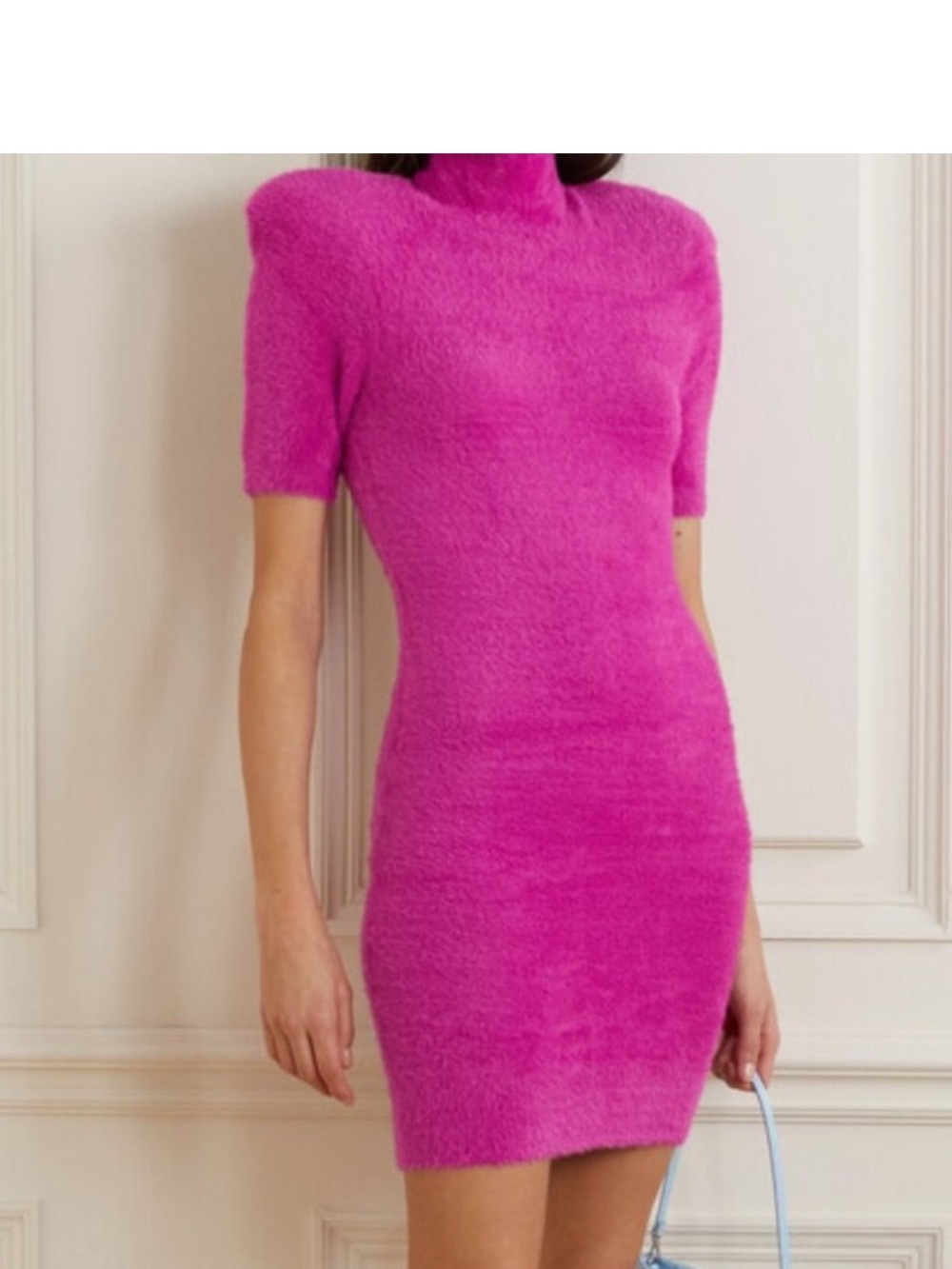 ROTATE BIRGER CHRISTENSEN Halima Knitted Turtleneck Mini Dress Women's Size 4